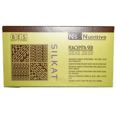 Placenta Hair Ampoules Placenta Seb 12 Ampoules Silkat Protein • £37.87