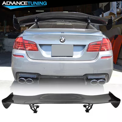 Universal 57  GT Style Real Carbon Fiber Trunk Spoiler Racing Wing &Aluminum Leg • $209.99