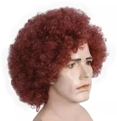 Auburn Afro Curly 70's Disco Party Wig Costume Accessory Mr178078 • $11.99