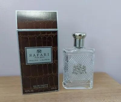 £6.99 • Buy EMPTY Vintage Ralph Lauren Eu DeToilete Safari For Men Perfume Bottle  EDP 125ml