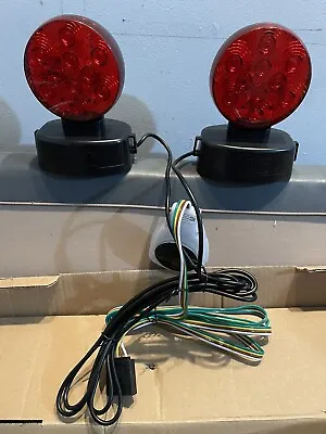 New Wireless LED Magnetic Towing Trailer Brake Light Kit.Working.AsIs • $60