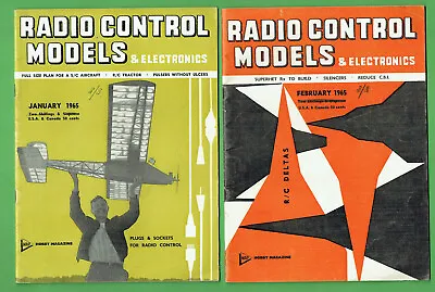 #ee.     Six(6)  1965  Radio Control Models & Electronics  Magazines • $90