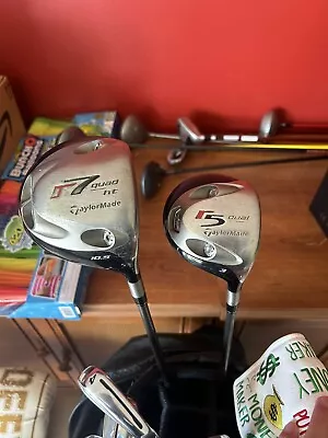 Taylormade R7 Quad Driver 10.5 & R5 Dual 3 Wood Set • $60