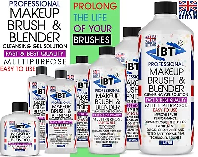 MAKE UP BRUSH CLEANER | Cleansing Gel Solution Makeup Brush & Blender Shampoo • £19.99