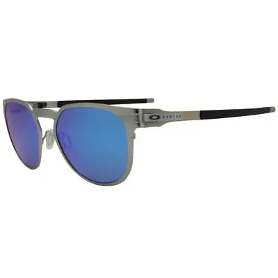 $169.99 • Buy Oakley OO 4137-04 55 Diecutter Satin Chrome Prizm Sapphire Lens Mens Sunglasses