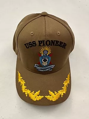 USS PIONEER MCM-9  The Corps United States BEIGE Snapback • $27.99