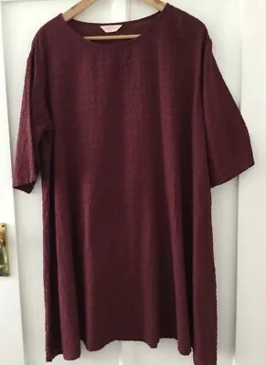 Gorman Maroon Cotton Zigzag Dress Size 10 • $29