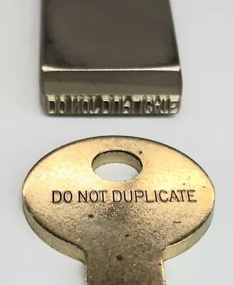 LockSmith Key Punch Stamping Tool  Reads DO NOT DUPLICATE  EverStamp Stock #105 • £56.44