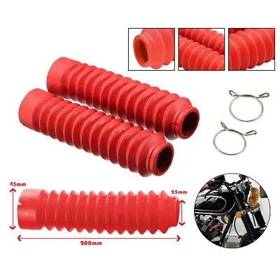 Rubber Front Fork Motorcycle Shock Absorber Dust Cover For Honda XR100R CRF100F • $20.20