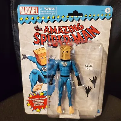 Marvel Legends Bombastic Bag Man (Spider-Man) Retro Card Action Figure SEALED • $49.99
