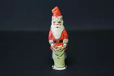 Vaillancourt Folk Art Santa VFA# 2001-46; Flat Santa With Bear In Sack • $120