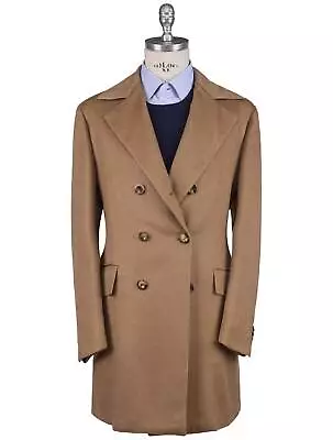 Kiton Brown Cashmere Vicuna Peru Overcoat TC410 Man • $18519