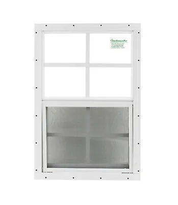 Shed/Chicken Coop/Play House Windows 14X21 White Flush W/ Safety Glass Free Ship • $51.95