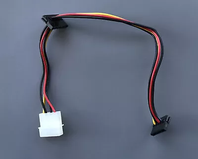 £2.99 • Buy 4 Pin IDE Molex Male To Dual SATA In-line Splitter HDD Power Adapter Cable – NEW