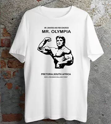 Mr. Olympia T Shirt Body Building Arnold Vintage Look  Poster Gift Present Tee • £7.99