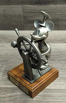 Disney Mickey “Steamboat Willie 1928  Pewter Figurine LIMITED EDITION 1910/2500 • $89.99