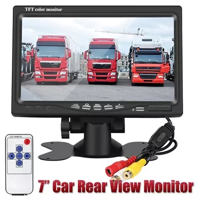 Car Rear View Monitor 7  Inch TFT LCD For Backup Camera Reverse Parking System • $29.99