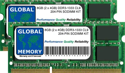 8GB (2x4GB) DDR3 1333MHz PC3-10600 204-PIN SODIMM MAC MINI/SERVER (MID 2011) RAM • $37.64