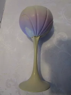 Newman  Art Pottery Stemmed Tulip-Vase Goblet Signed 8.25”T  USA • $68