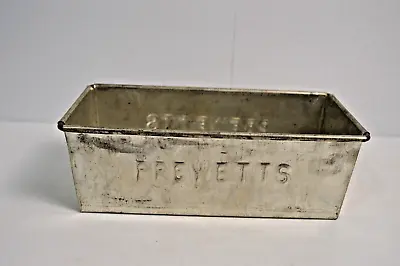 Vintage Prewetts Biscuit Baking Company Metal Loaf Pan 10  X 5  Sturdy Baking • $50