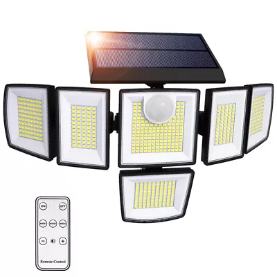 6 Heads Solar Lights Outdoor 90000LM Waterproof Motion Sensor Security Wall Lamp • $27.99