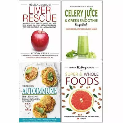 Medical Medium Liver RescueCelery Juice & Green Smoothie 4 Books Collection Set • £24.99