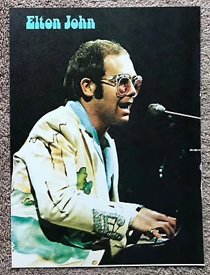 ELTON JOHN - 1978 Full Page UK Magazine Annual Poster • $4.91