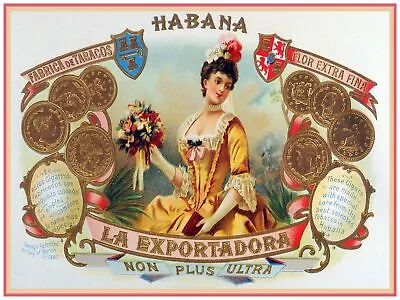 4702.Cuban Cigars.habana.la Exportadora.extra Fina.POSTER.decor Home Office Art • $57