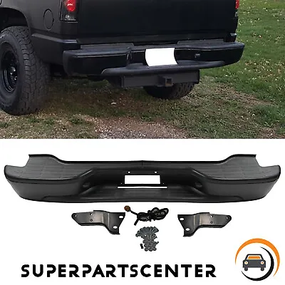 Black Rear Step Bumper Assembly For 00-06 Chevrolet Tahoe Suburban 1500 Yukon XL • $141.09