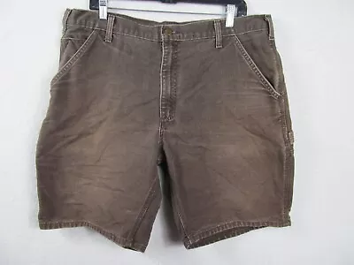 Vintage Carhartt Shorts Men's 38 Brown 13 Inseam Rugged Canvas Carpenter RN14806 • $21.95