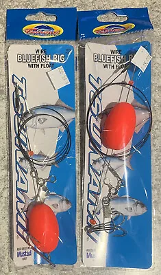 $12.99 • Buy 2 Packs Tsunami Wire Bluefish Rig With Float 6/0