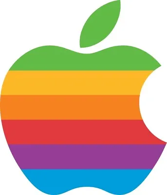 Apple Computers Logo Die Cut Laminated Vinyl Sticker/Decal - Macintosh • $3.75