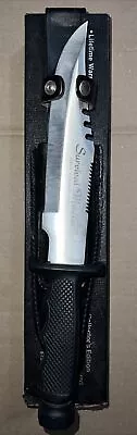 VINTAGE SURVIVAL MASTER KNIFE HANDMADE BY SABURO-JAPAN With COA BOX & SHEATH • $53