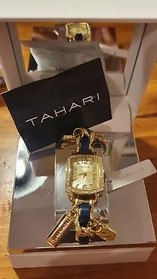 £20 • Buy Tahari Ladies Watch With Charm Bracelet Strap New Boxed
