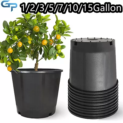 1/2/3/5/7/10/15Gallon Heavy Duty Large Premium Nursery Pot Root Garden Container • $30.79