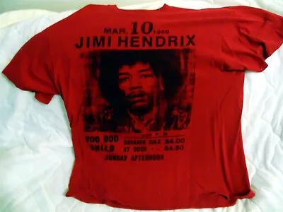 Vintage Jimi Hendrix Concert Remake T-shirt Size 2xl • $16