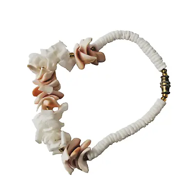 Hawaiian Vintage Shell Bracelet With Puka Shell  7.5” • $16.97