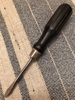 Vintage Whale Forsberg Flat Head Wood Handle Screwdriver - W020-3  - Made In USA • $8