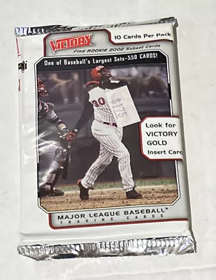 2002 Upper Deck Victory MLB Major League Baseball Sealed Unopened Hobby Pack • $2.80