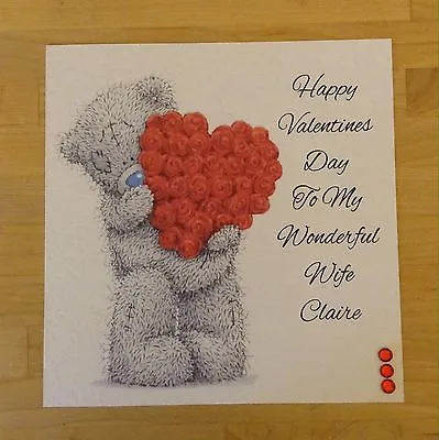 Handmade Personalised Me To You Tatty Ted Birthday/ Anniversary/ Valentines Card • £3.95