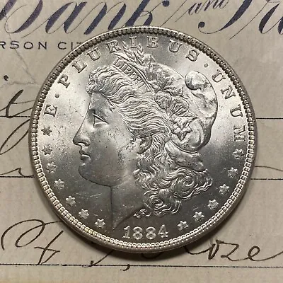 ✯1884 GEM BU Morgan Silver Dollar MS ✯ 1 Choice Mint UNC From Roll Estate Lot ✯ • $125