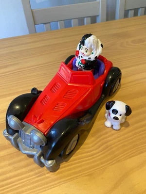 £8 • Buy Fisher Price Little People Disney Cruella And Dalmation Singing Car