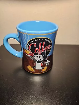 Disney Parks Mickeys  Really Swell  Coffee Brand Blue Mug- Theme Perks • $17.97