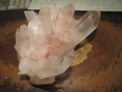 Lg Natural Himalayan  Quartz  Crystal Cluster  Geode Cathedral Healing Minerals • $199.95