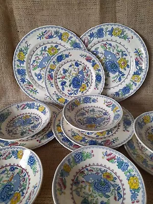 Mason Regency Dinner Plates Cereal Bowls Bfast Plates  12 Pices • £58