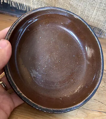 Antique Redware Stoneware Plate/bowl Pennsylvania • $45