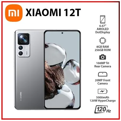 (Global Version) Xiaomi Mi 12T 5G Silver Dual SIM 8GB+256GB Android Mobile Phone • £475