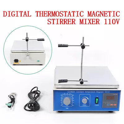 10000 ML Thermostatic Magnetic Stirrer Digital Lab With Hot Plate Heating Mixer • $176