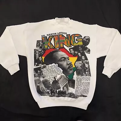 Vintage Tultex MLK Rap Tee Pullover Sweatshirt Martin Luther King Jr Men’s Large • $99