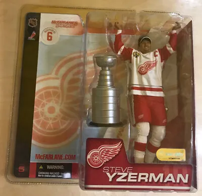 McFarlane NHL Series 6 STEVE YZERMAN Red Wings Stanley Cup Goatee Figure • $60